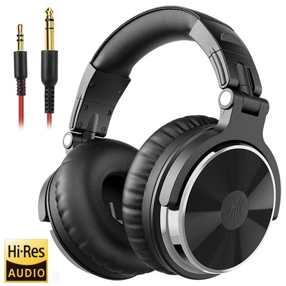 Oneodio Pro 10 Wired Headphones Over Ear Hi-Res Audio Wired Headset With Microphone Studio DJ Stereo Headphones 3.5mm/6.35mm