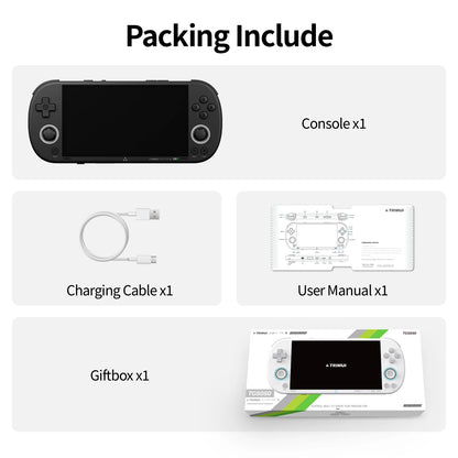 Trimui Smart Pro S TG5050 Handheld Game Console - Best for PSP Game, Octa-core 2.0GHz 4.96" IPS Display RGB LED 5000mAh Battery