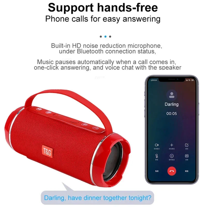 Wireless Subwoofer Portable Bluetooth Speaker Radio FM Waterproof Sound Box Music Caixa De Som Coluna Blootooth Bass Hifi Bocina