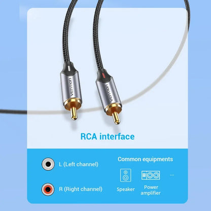 Vention RCA Cable 3.5mm to 2RCA Splitter Jack Audio Cable for Smartphone Amplifier Home Theater 3.5 AUX RCA TV Box Adaptador