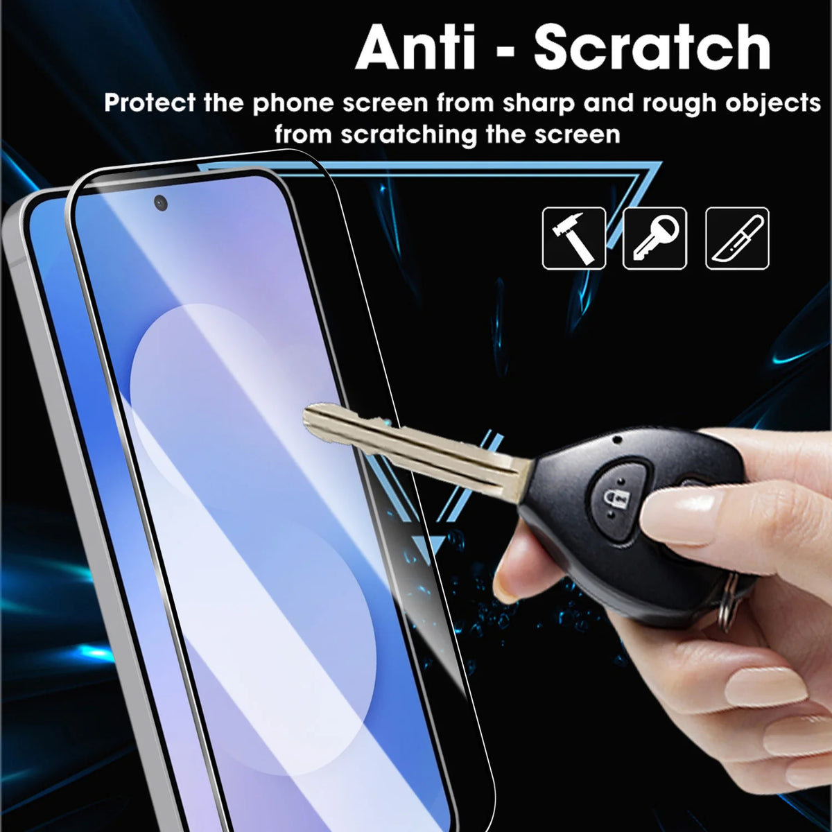 1/2/3Pcs Tempered Glass For Samsung Galaxy S25 FE Full Cover Screen Protector Anti Scratch Films for Galaxy S25 FE 5G 2025