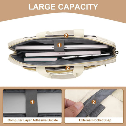Laptop Shoulder Bag for MacBook Air Pro 15 16 M4 M3 M2 M1 Laptop Handbag Dell HP Acer Asus Notebook Messenger Sleeve Briefcase