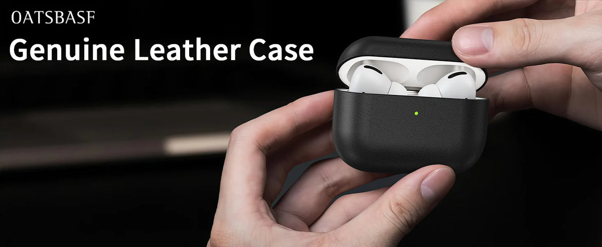 Eary Genuine Leather Protection Case for AirPods Pro 3 Durable  Earphone Case for AirPods 3 Pro Shockproof Protective Full Cover