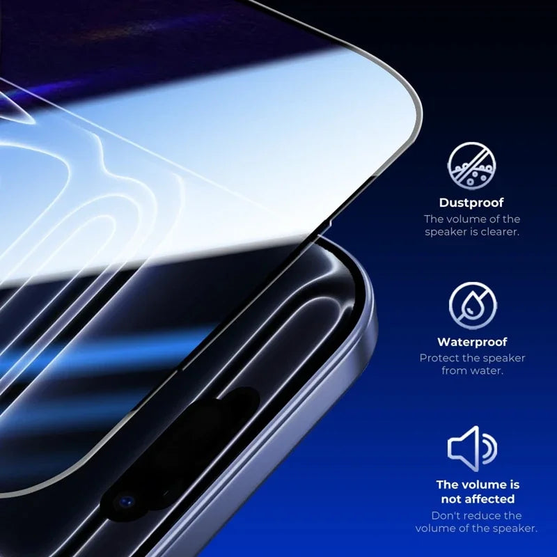 1/4Set 18PM Easy Install Screen Protector For iPhone 18 17 16 15 Pro Max 18pro 18Promax Dust Free Tempered Glass Protective Film