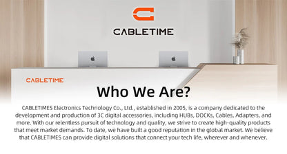 CABLETIME 8K HDMI 2.1 Extender Female To Female Converter Extension Adapter for Laptop PC TV PS3 PS4 Monitor Extension Adapter