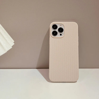 Colored Autumn and Winter Solid Weave Pattern Phone Case For Iphone 14 13 12 11 Pro Max X XR XSMAX 7 8 Plus Fashion New Products