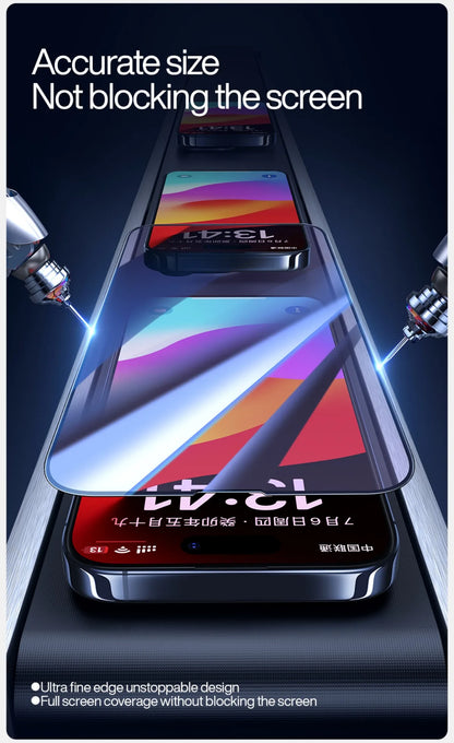 SmartDevil Full Cover Tempered Glass for iPhone 18 Pro Max 17ProMax 16Pro Screen Protector for iPhone 18Pro HD Anti-blue Light