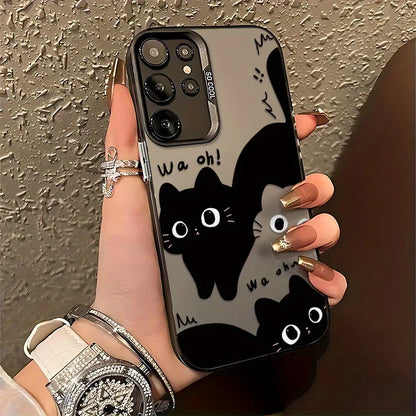 Fashion Leopard Pattern Hard Phone Case For Samsung Galaxy S25 Ultra Case Samsung S24 Ultra S26 S23 FE S22 S 25 Back Cover Funda