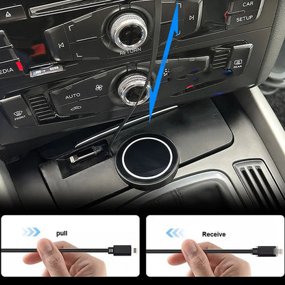 For Audi A4 B8/A5/RS4/RS5 2008-2015 Magnetic Car Wireless Charger with Expansion Cable Fast Cellphone Charging Adapter Parts