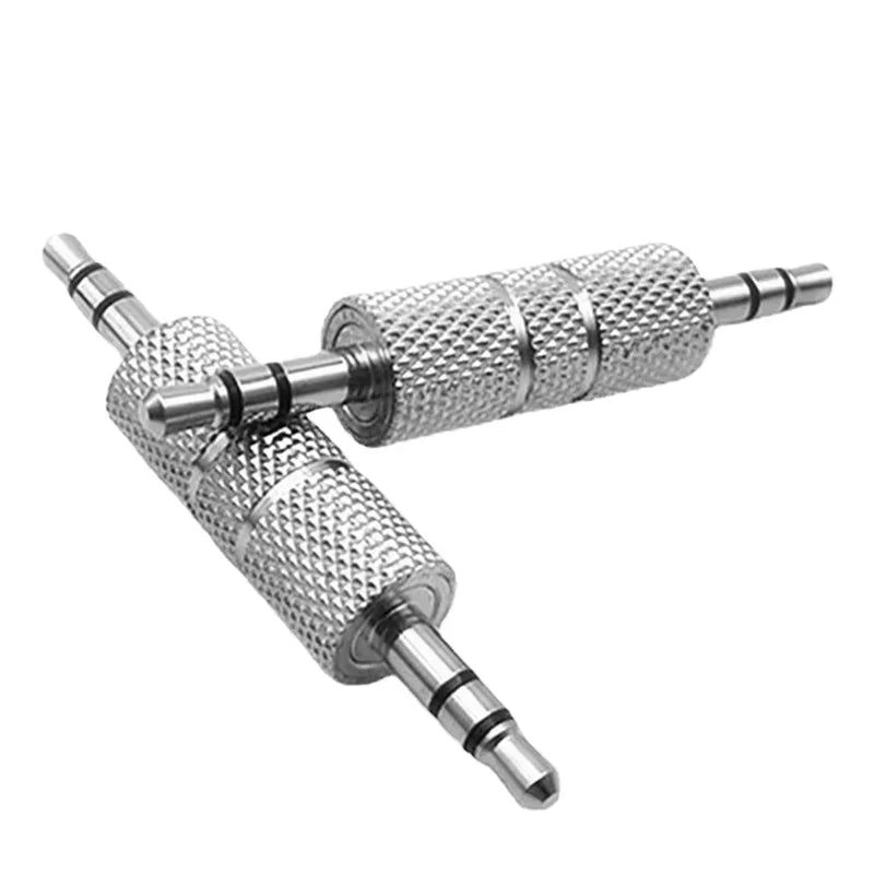 4pcs 3.5mm Male to Male Stereo Headphone Jack Audio Adapter Coupler Connector for Audio Car Bluetooth