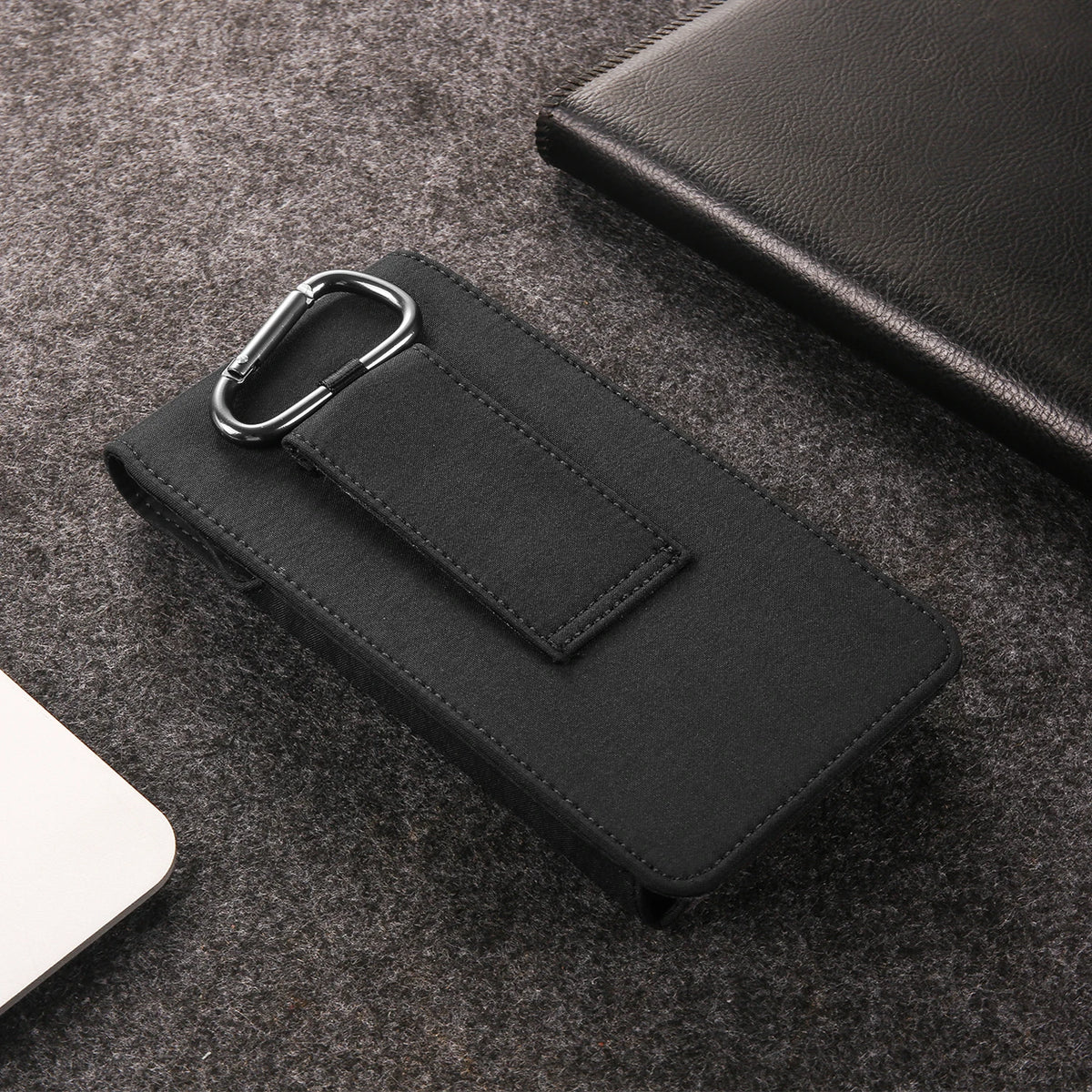 Nylon Belt Clip Phone Case Man Waist Bag For iPhone 17 16 15 14 13 Pro Max Samsung S25 S24 S23 S22 S21 Plus Redmi Holster Cover