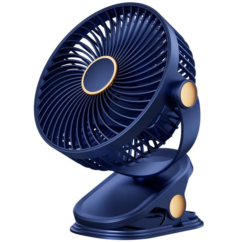 Portable USB Clip-On Fan for Office Desk Quiet Design for Dormitory Students Baby Stroller Bedside Small Tabletop Fan