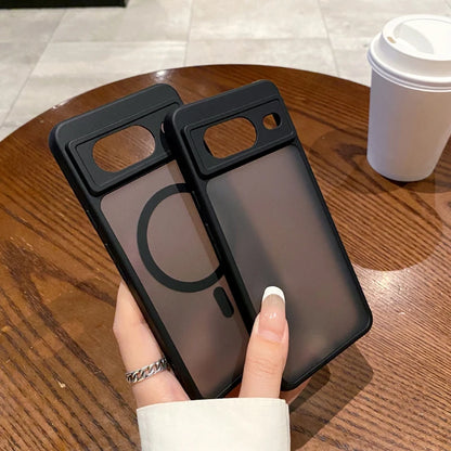 For Magsafe Magnetic Wireless Charging Luxury Matte Phone Case For Google Pixle 9 Pro XL 9A 6A 7A 8A 6 7 8 Pro Bumper Back Cover
