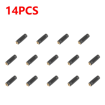 3.5 Mm Female To 3.5mm Female Jack Stereo Connector Coupler Adapter Audio Extension Cable for MP3 DVD Headphone Car