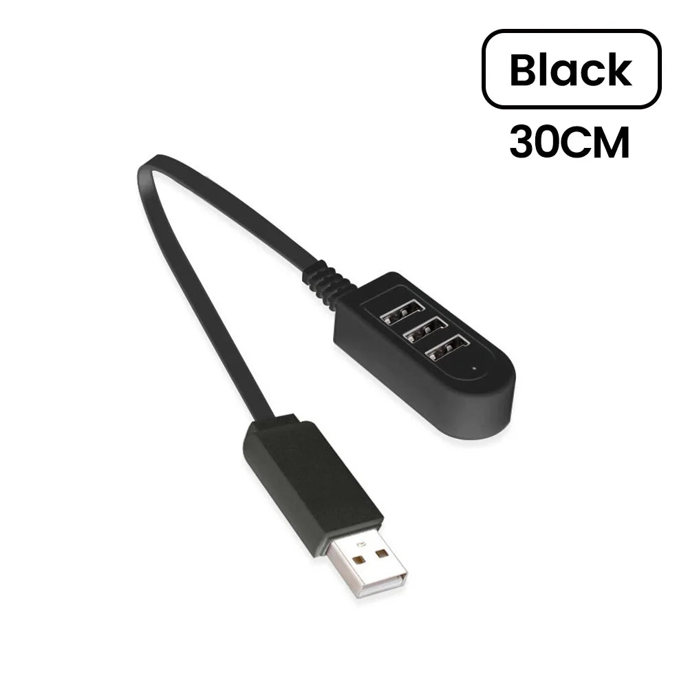 3 In 1 USB HUB Splitter Socket Multi-function USB Charger USB Port Hub High Speed Data Transfer For PC Laptop 30cm/120cm USB Hub