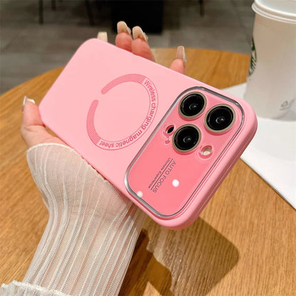 Large Window Autofocus Liquid Silicone For Magsafe Magnetic Case For iPhone 16 15 Plus 14 13 12 11 Pro Max Lens Shockproof Cover