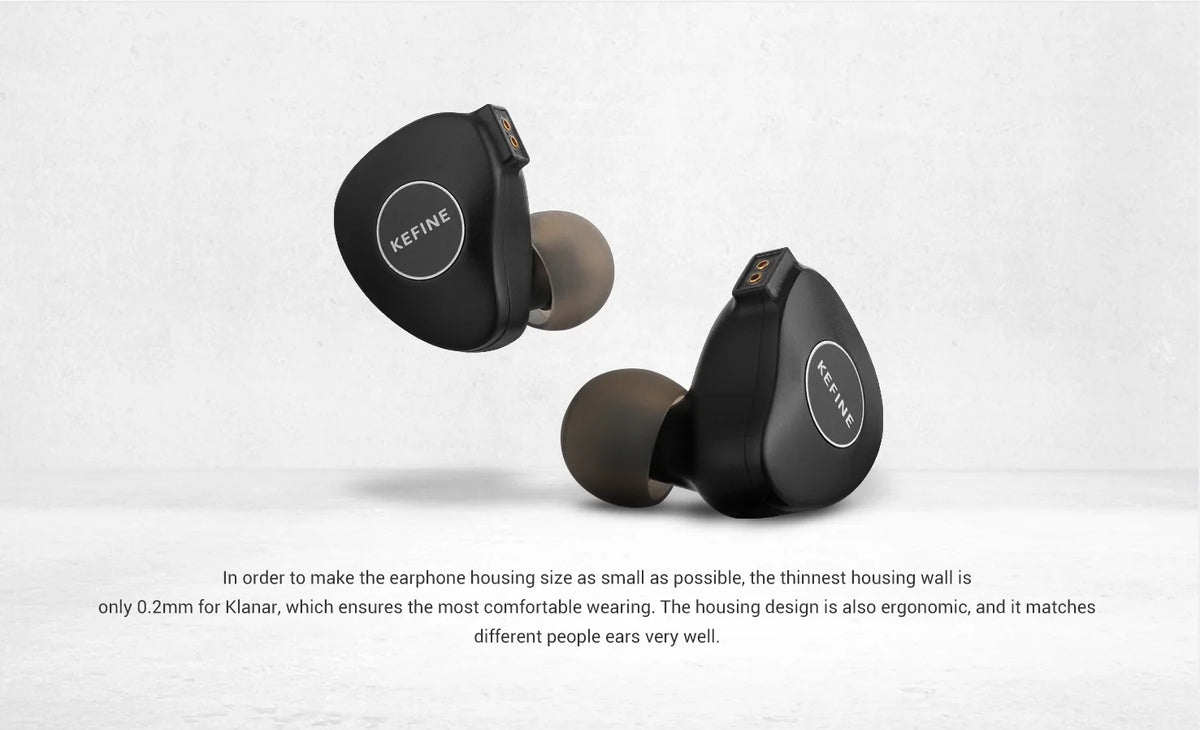 KEFINE Klanar 14.5mm Planar Magnetic Driver Hifi Wired IEM Earphones with CNC Metal  Housing & Detachable 0.78 2pin 3.5mm Cable
