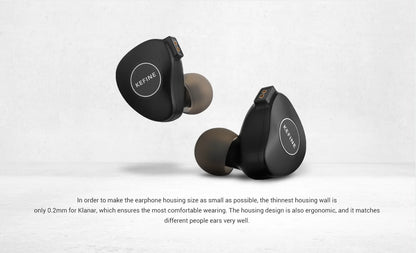 KEFINE Klanar 14.5mm Planar Magnetic Driver Hifi Wired IEM Earphones with CNC Metal  Housing & Detachable 0.78 2pin 3.5mm Cable