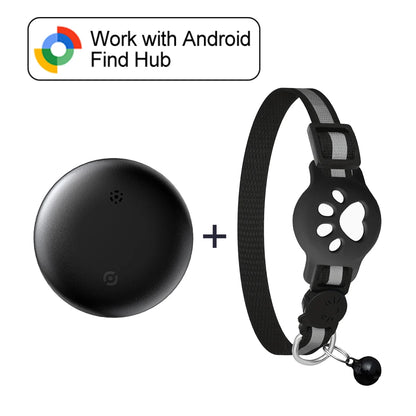 Smart Location Tag Works with Google Find Hub Android GPS Tracker With Cat Collar Item Finder Wallet Suitcase Pets Bag Luggage