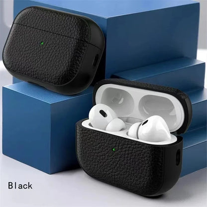 TPU Leather Case For AirPods 4 3 2 1 Earphones Protective Cases For Apple Air Pods Pro 1st 2nd Gen Cover Headset Shell With Hook