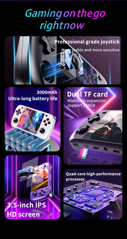 SMARTDUDE H36S Retro Handheld Game Console with 3.5-inch IPS Screen Batocera System 64GB/128GB Portable Gaming Device