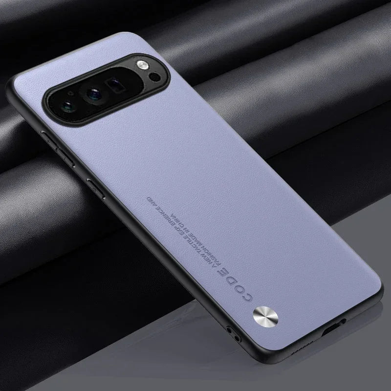 Luxury Leather Phone Case for Google Pixel 10A 10 11 XL 9A 9 Pro 8Pro 7 6 Pro 8A 7A 5A 4 Plain Skin Shockproof Soft Back Cover