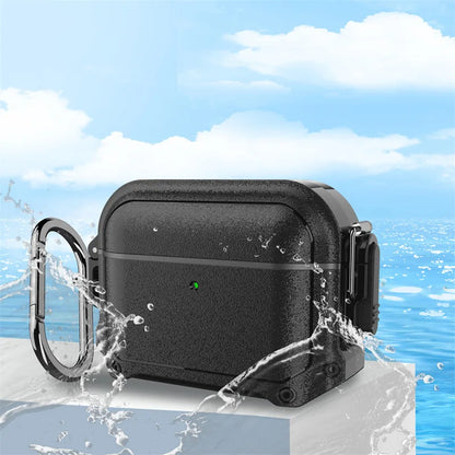 For AirPods 1/2/3/4, Pro & Pro 2 - Durable Waterproof Protective Case with Bluetooth Switch for Apple Earbuds