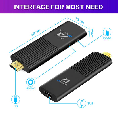 TV Stick New Z1 Android 15.0 Z1 PK MX10-F3 WiFi 5G Allwinner H313 Good Price Mini BT5.0 1080P 8K 4K TV Stick IPTV