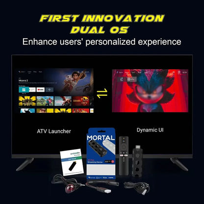 New Widely Compatible Android 16 TV Box Stick WiFi6 Bluetooth Transmission 4K/8K UHD Decoding Voice Remote Fast Streaming