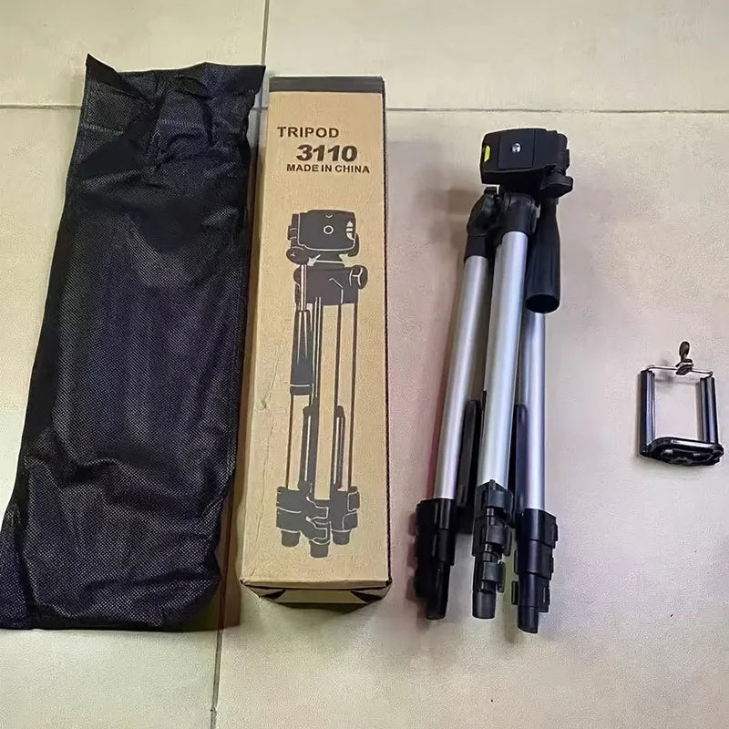 Travel Self Tripod with Bluetooth Remote Phone Clip for Canon Nikon DSLR SLR Digital Camera Universal Stand