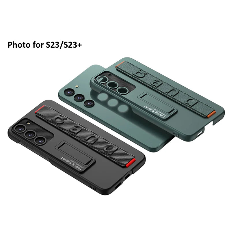 Finger Hand Grip Band Belt Strap Case For Samsung Galaxy S22 S23 S24 S25 Ultra Plus Elastic Band Shell