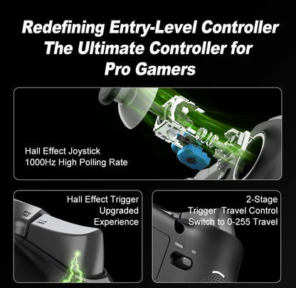 Pink Game Controller, Original PXN P5 Controller Supports Switch, iOS, Android, Computer PC, Built-in 2.4G Receiver