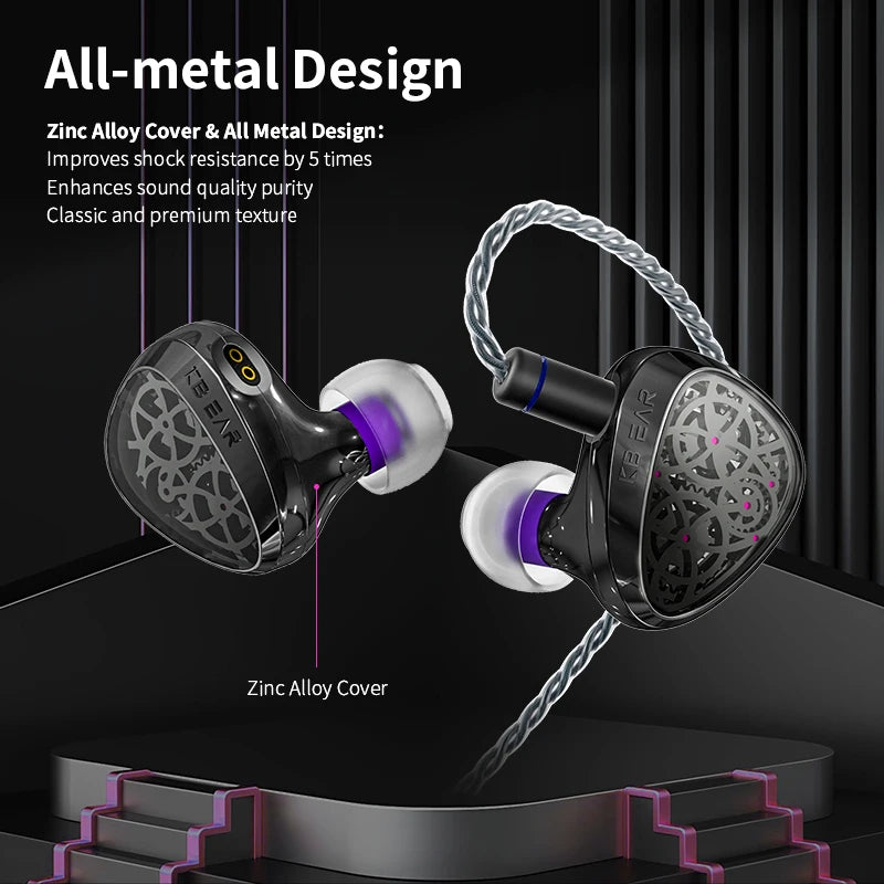 KBEAR Tourbillon-Pro TB-PRO In-Earphone 10mm DD High Resolution TypeC HIFI Wired Earbuds PU+PEEK+DLC Composite Diaphragm