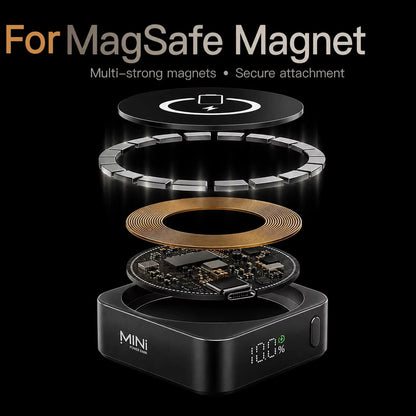 Mini 3-In-1 Powerbank For Magnetic Wireless Power Banks Portable Fast Charging External For iPhone 17 iWatch Carregador Portátil