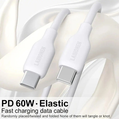 LAIHONEN USB C to Lightning Fast Charging Cable, Flexible Silicone Durable, For iPhone 13 12 11 Pro Max X XS XR iPad