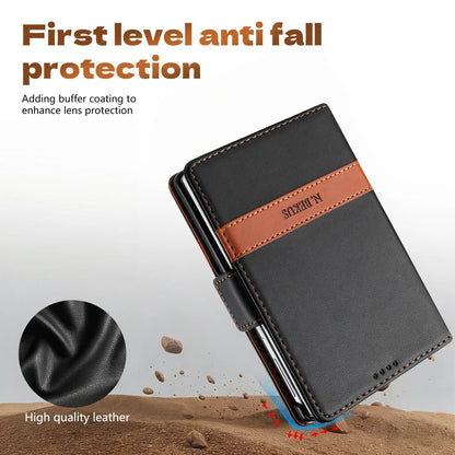 Business Luxury Leather RFID Wallet Card Solt Phone Case for Samsung Galaxy Z Fold8 Ultra Fold 4 5 6 7 8 Flip Protective Cover