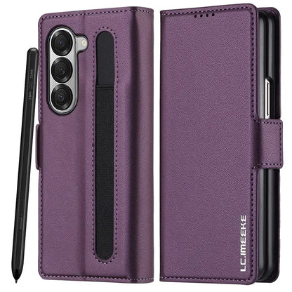 Magnetic Flip Leather Phone Case for Samsung Galaxy Z Fold 8 Ultra7 6 5 4 3 5G Fold6 Fold5 Fold8 Wallet Card Cover Etui Coque