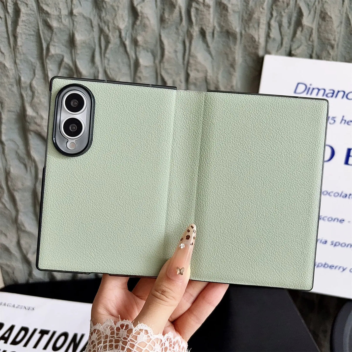 Business Plain Leather All-inclusive Flip Case for Samsung Galaxy Z Fold 8 Wide 7 6 5 Fold8 Ultra Camera Protection Bumper Cover