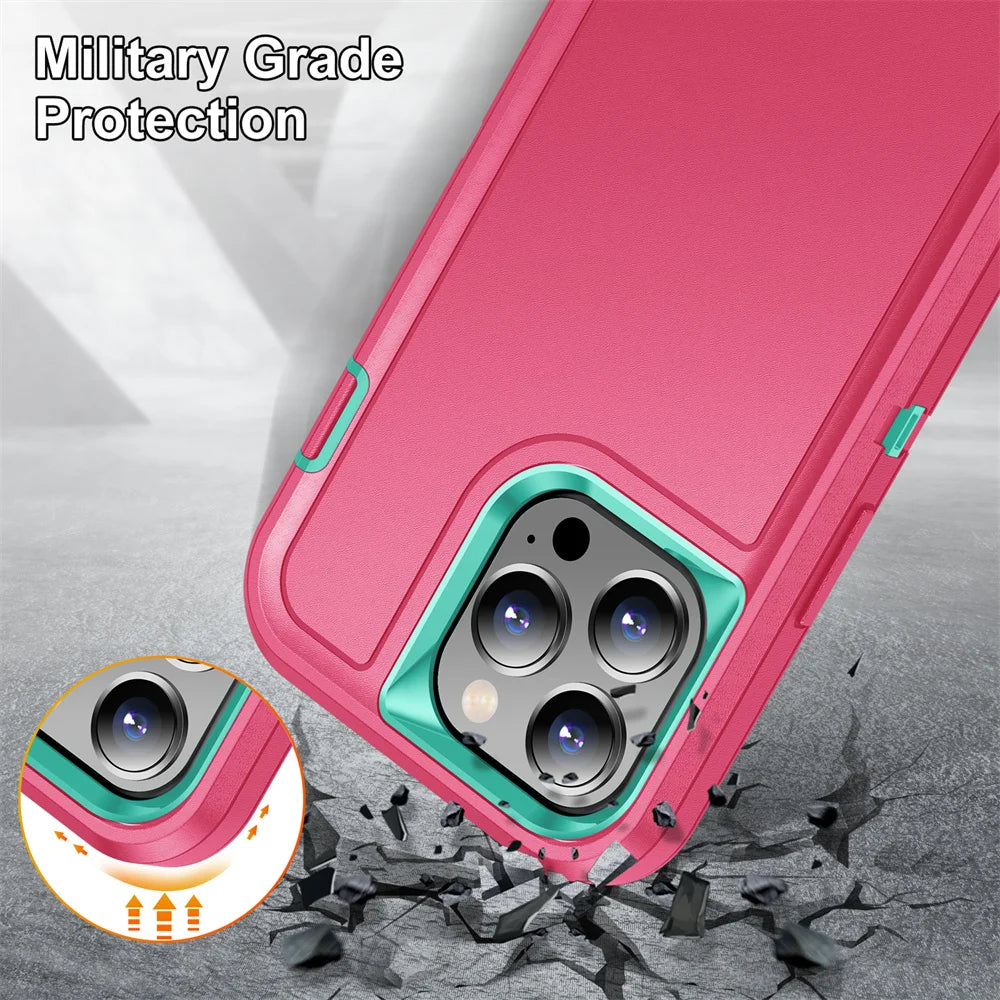 for iPhone SE 2022 6 7 8 Plus X Case [Military Grade Drop Protection][Non-Slip] Full Body Heavy Duty Shockproof Phone Case Cover