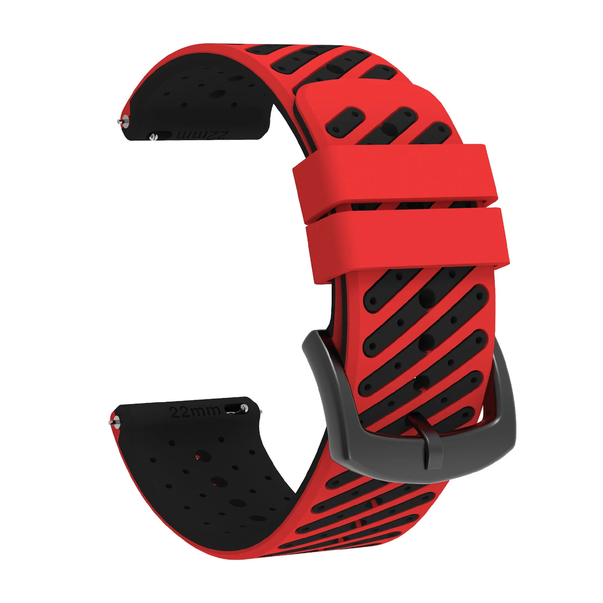 22mm Quick Release Two Tone Silicone Watch Strap For Garmin Forerunner 570 47mm 265 255 Music/Venu 3 2 45mm Sport Band Bracelet