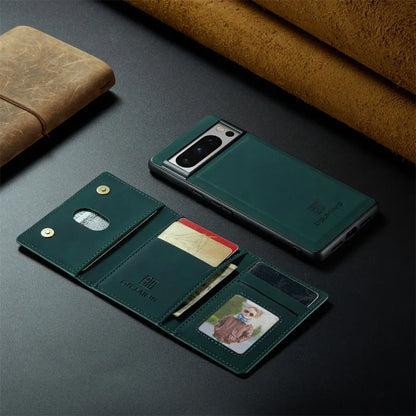 Luxury Magnetic Leather Wallet Case for Google Pixel 9 Pro 8 7 7A 6 6A Fold Pixel9 XL Pixel7 Kickstand Credit Card Holder Cover