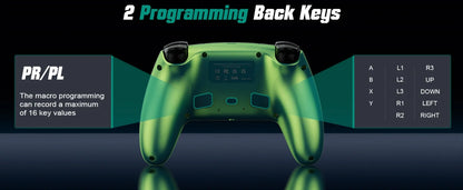 Controller For Playstation 5 PS5/PS5 Pro/Slim/PC Gamepads W/Hall Effect RGB Wireless Game Control Joystick Marco/Turbo Program