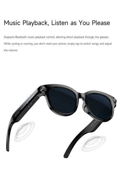 2026 AI Smart Glasses 8K Remote Control Touch Photo Camera Recording Voice Assistant Translator Wireless Bluetooth Sunglasses