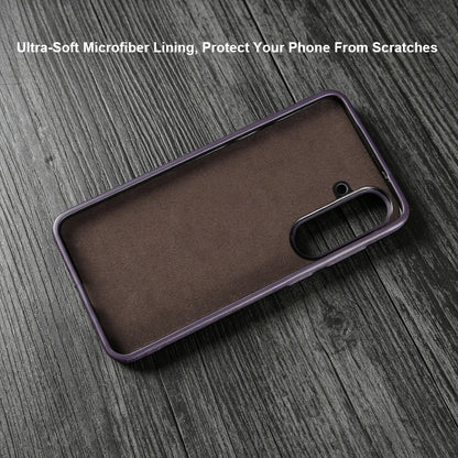 For Magsafe Case For Samsung Galaxy S26 Ultra S24 Plus S25 Edge S23 S21 S20 FE Note 20 S22 Ultra Phone Case Leather Back Cover