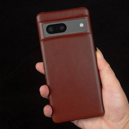For Google Pixel 7 Case Luxury Oil Wax Genuine Leather Cover Pixel 6A 8Pro 7Pro 5A Capa Protective Etui Back Coque Carcasa Shell