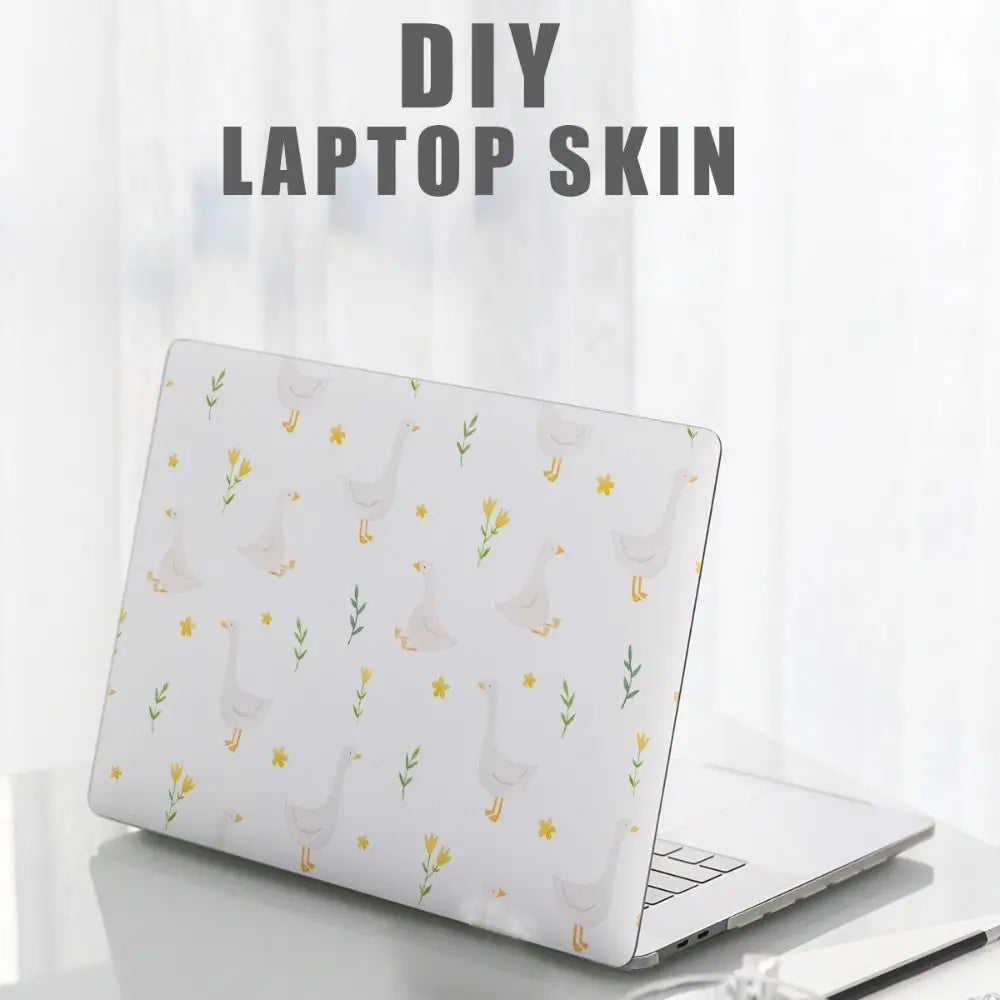 DIY 15inch Laptop Stickers Skins Cute Cat A+C Side Notebook Computer Cover Skin for Macbook /HP / Dell / Lenovo / Acer / ASUS