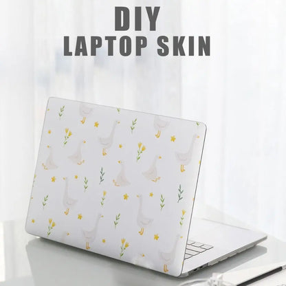 DIY 15inch Laptop Stickers Skins Cute Cat A+C Side Notebook Computer Cover Skin for Macbook /HP / Dell / Lenovo / Acer / ASUS