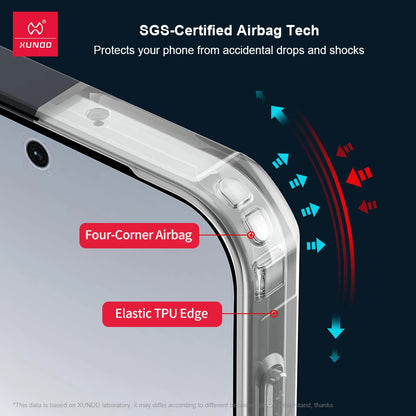 Xundd For Oppo Find X9 Ultra Case Airbags Shockproof PC&TPU Matte Transparent Bumper Anti-Drop Phone Cover  For Find X9 Ultra