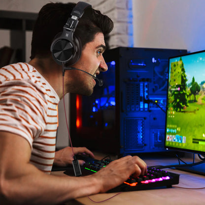 Oneodio A71M Gaming Headset Studio DJ Headphones Stereo Over Ear Wired Headphone With Boom Microphone For PC PS4 Xbox One Gamer