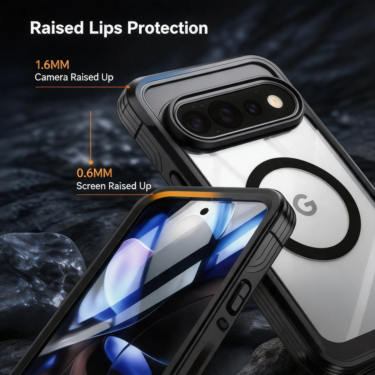 9H Tempered Glass Magnetic Phone Case, Suitable for Google Pixel 11/10/9 PRO XL All Inclusive Phone Protection Case